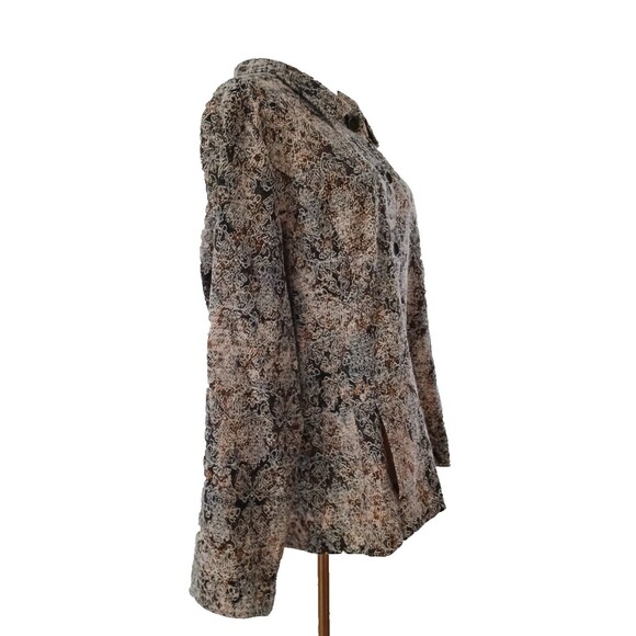 Christopher & Banks Women's XL Blazer Front Pockets Button Up Textured Modest - Picture 1 of 11